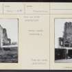 Blervie Castle, NJ05NE 3, Ordnance Survey index card, Recto