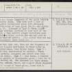 Culbin Sands, NJ06SW 17, Ordnance Survey index card, page number 1, Recto