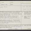 Upper Manbean, NJ15NE 7, Ordnance Survey index card, Recto