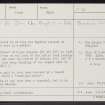 Buinach Hill, NJ15NE 8, Ordnance Survey index card, Recto