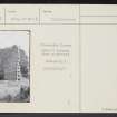 Pluscarden Abbey, Prior's Lodging, NJ15NW 6.2, Ordnance Survey index card, Recto