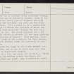 Quarry Wood, NJ16SE 4, Ordnance Survey index card, page number 3, Verso