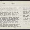 Easterton Of Roseisle, NJ16SW 24, Ordnance Survey index card, page number 1, Recto