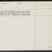 Easterton Of Roseisle, NJ16SW 24, Ordnance Survey index card, page number 3, Recto