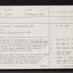 Chapel Ronald, Chapelton, NJ41NW 1, Ordnance Survey index card, Recto