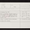 The Lang Stane, NJ41SE 9, Ordnance Survey index card, Recto