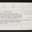 Rhynie, NJ42NE 23, Ordnance Survey index card, Recto