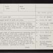 Glenshee, NJ44SE 11, Ordnance Survey index card, page number 1, Recto