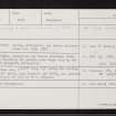 Gillgerrie, NJ50NE 12, Ordnance Survey index card, Recto