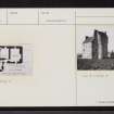 Balfluig Castle, NJ51NE 4, Ordnance Survey index card, Recto