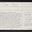 Ardlair, NJ52NE 4, Ordnance Survey index card, page number 1, Recto