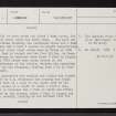 Ardlair, NJ52NE 4, Ordnance Survey index card, page number 2, Verso