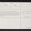 Braehead, NJ52NE 14, Ordnance Survey index card, Recto