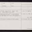 Smallburn, NJ52SW 4, Ordnance Survey index card, Recto
