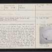 The Ringing Stone, NJ54NW 12, Ordnance Survey index card, page number 1, Recto