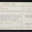 Cairnton, NJ54SE 1, Ordnance Survey index card, page number 1, Recto