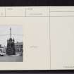 Cullen, Old Town, Old Market Cross, NJ56NW 9, Ordnance Survey index card, Recto