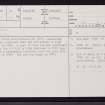 Kintore, NJ71NE 24, Ordnance Survey index card, page number 1, Recto