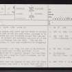 Midmill, NJ71NE 31, Ordnance Survey index card, page number 1, Recto