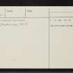 Nether Coullie, NJ71NW 11, Ordnance Survey index card, page number 3, Recto