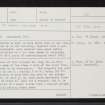 Whiteford, NJ72NW 11, Ordnance Survey index card, page number 1, Recto