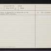 Drum Stone, NJ81SW 32, Ordnance Survey index card, page number 2, Verso