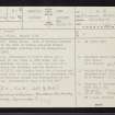 Aberdeen, Crabe Stone, NJ90NW 21, Ordnance Survey index card, page number 1, Recto