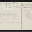 Aberdeen, Castle Street, Market Cross, NJ90NW 23, Ordnance Survey index card, page number 1, Recto
