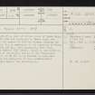 Aberdeen, Shoe Lane, NJ90NW 64, Ordnance Survey index card, page number 1, Recto