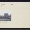Pitsligo Castle, NJ96NW 7, Ordnance Survey index card, Verso