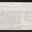 Boyndlie House, NJ96SW 16, Ordnance Survey index card, page number 1, Recto