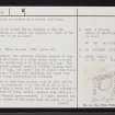 Tiree, Dunan Nighean, NL94SE 1, Ordnance Survey index card, page number 2, Verso