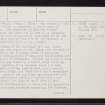Tiree, Ceann A' Mhara, NL94SW 2, Ordnance Survey index card, page number 4, Verso