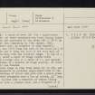 Iona, Iona Abbey, NM22SE 2, Ordnance Survey index card, page number 1, Recto