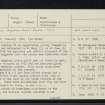 Iona, Iona Nunnery, NM22SE 14, Ordnance Survey index card, page number 1, Recto