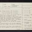 Iona, Cobhain Cuildich, NM22SE 24, Ordnance Survey index card, page number 1, Recto