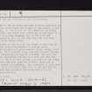 Burg, Dun Bhuirg, Mull, NM42NW 1, Ordnance Survey index card, page number 2, Verso