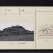 Burg, Dun Bhuirg, Mull, NM42NW 1, Ordnance Survey index card, page number 1, Recto