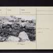 Burg, Dun Bhuirg, Mull, NM42NW 1, Ordnance Survey index card, page number 2, Recto