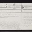 Baliscate, Mull, NM45SE 1, Ordnance Survey index card, page number 1, Recto