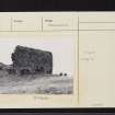Mull, Aros Castle, NM54SE 1, Ordnance Survey index card, page number 3, Recto