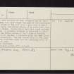Dun Mhuilig, NM70SE 14, Ordnance Survey index card, page number 2, Verso