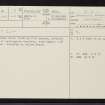 Seil, Ballachuan, NM71SE 13, Ordnance Survey index card, page number 1, Recto