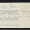 Torran, NM80SE 43, Ordnance Survey index card, page number 1, Recto