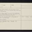Torran, NM80SE 43, Ordnance Survey index card, page number 2, Verso