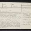 Kintraw, NM80SW 1, Ordnance Survey index card, page number 1, Recto