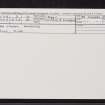 An Sithean, Kilmelford, NM81SW 9, Ordnance Survey index card, Recto