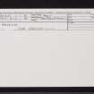 Barcaldine, NM94SE 1, Ordnance Survey index card, Recto