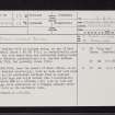Meall Doire, NN28SE 13, Ordnance Survey index card, page number 1, Recto