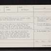 Beinn A' Chaisteal, NN33NW 2, Ordnance Survey index card, Recto